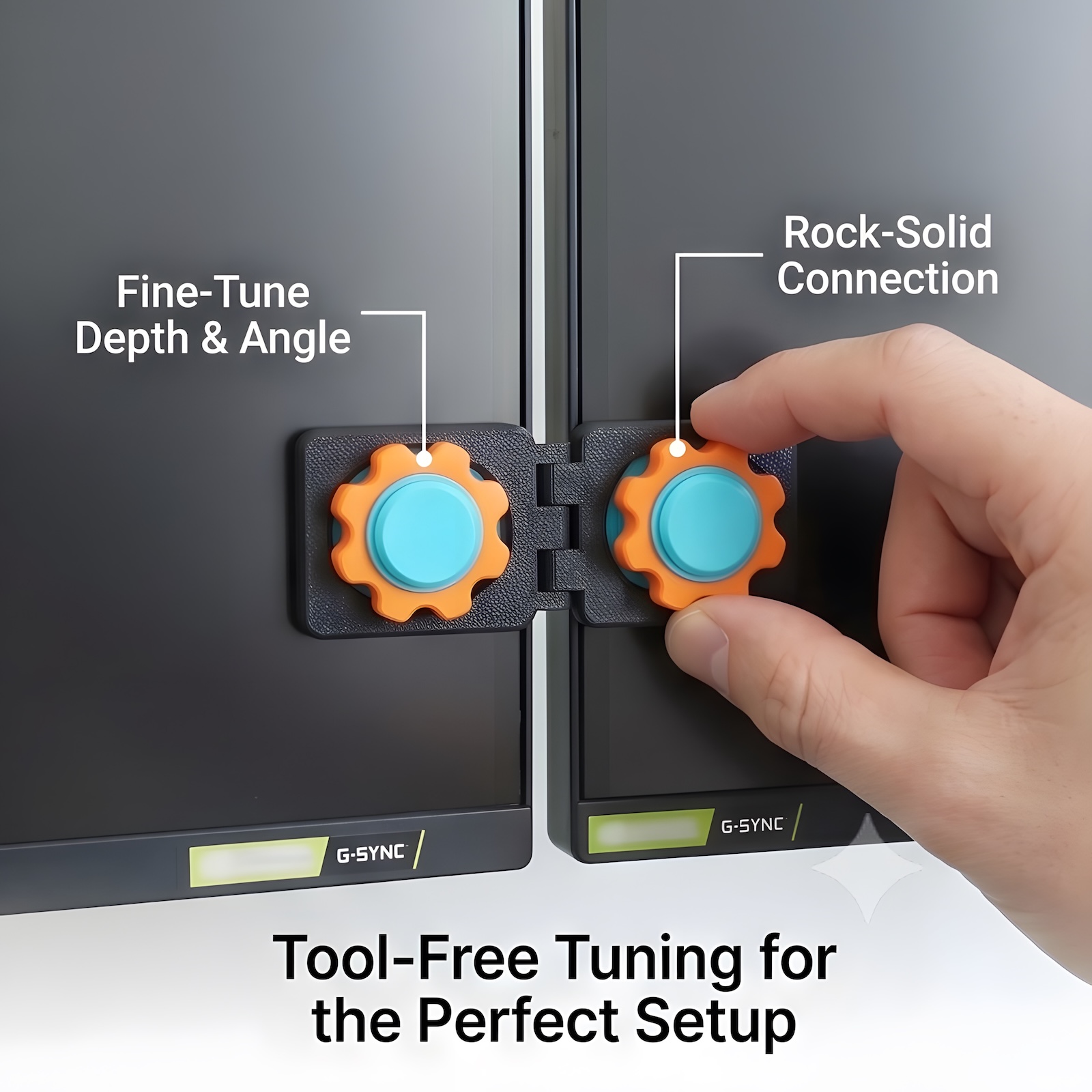 Screen Alignment Tool - Evrensel Çift Monitör Hizalama Klipsi Aletsiz