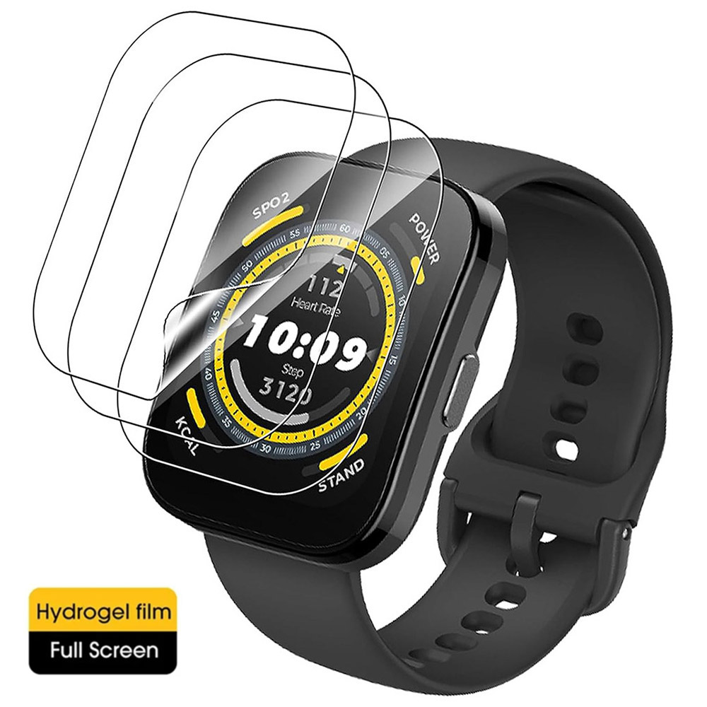 Hydrogel Screen Protector - 3 adet/paket Hidrojel koruyucu film Huami